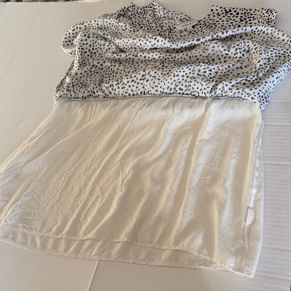 GILLI Women's Black and White cheetah print mini dress size Large - Picture 10 of 10